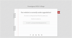 Desktop Screenshot of gossaigaonbedcollege.org